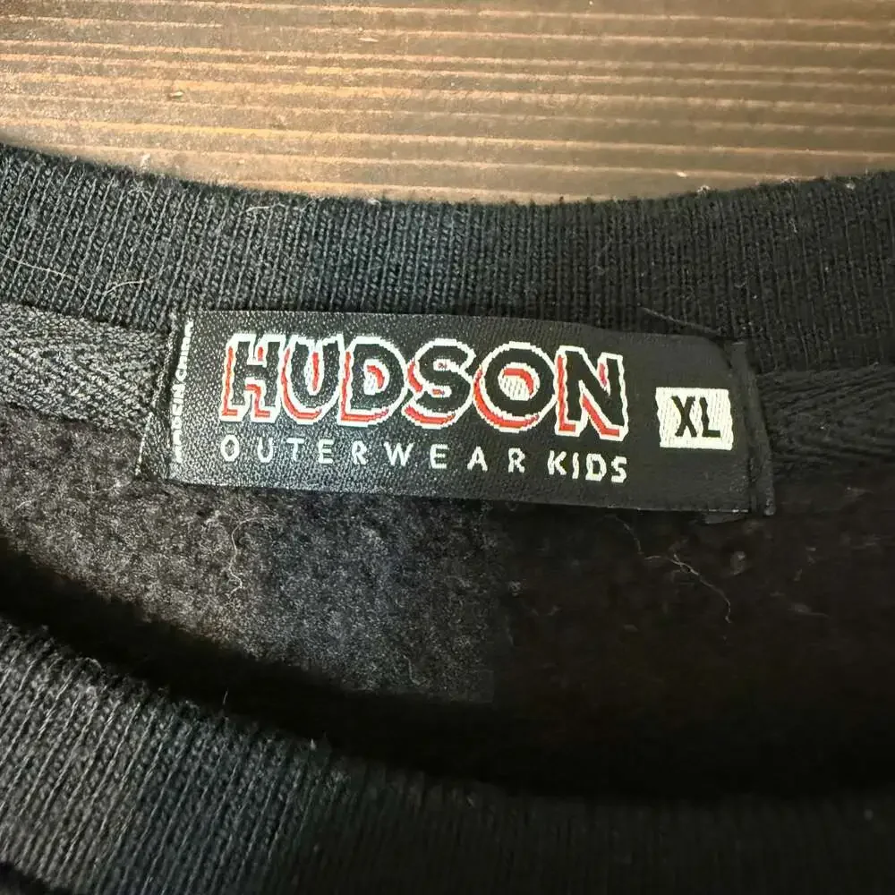 Hudson Outerwear Sweatshirt Kids XL Black Zombie Bear Graphic‎ Crewneck Pullover